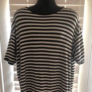 Ralph Lauren XL Black and White Striped Shirt